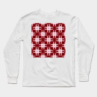 Trendy maroon and cream colour pattern Long Sleeve T-Shirt